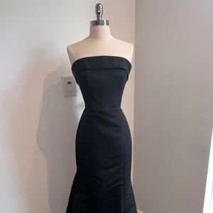 Amsale Jaylin Black Strapless Dress